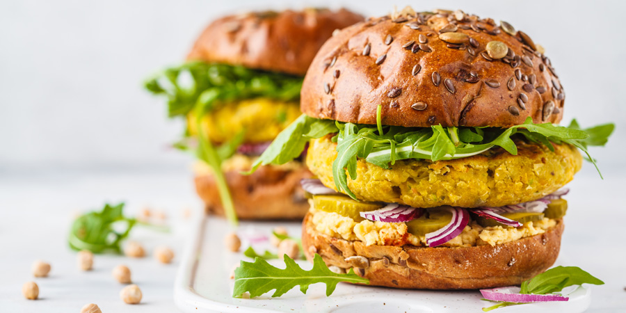 Burger vegan - tendances alimentaires - Equation Nutrition - Aprifel