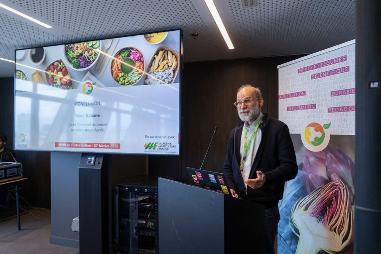 Rémi Kahane (Cirad) clôture la matinée d'information Aprifel 2025 dédiée à l’évolution des modes de consommation et comportements alimentaires
