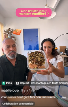 Tiktok maellejoue avec diététicien sur les fruits et légumes Good Move